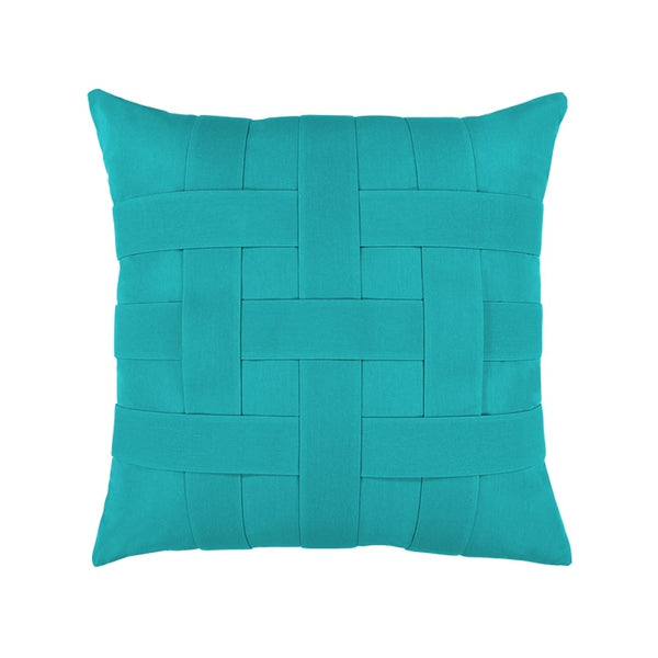 Elaine Smith Basketweave Aruba Square Pillow- 20x20"