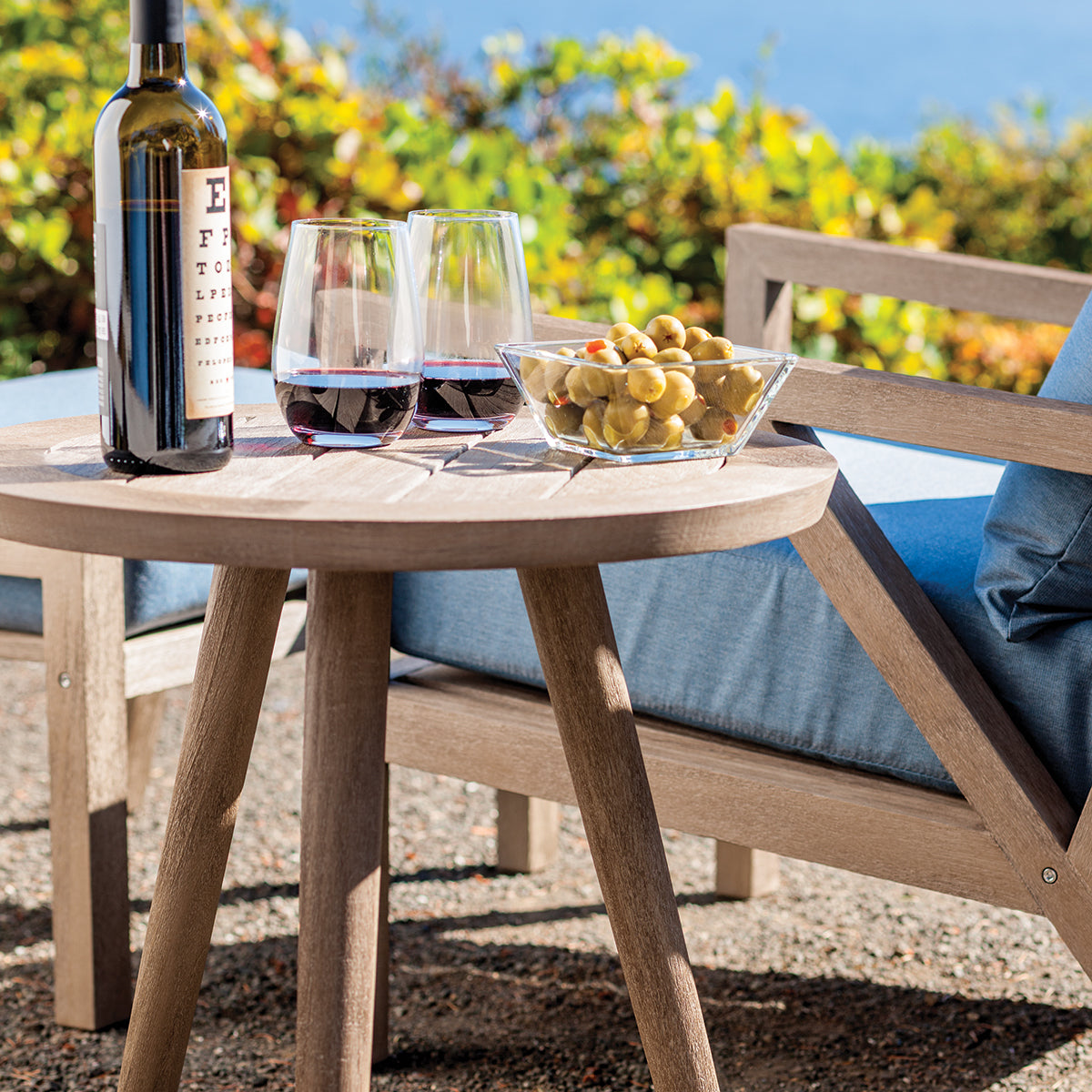 Thos Teak Side Table - Weathered