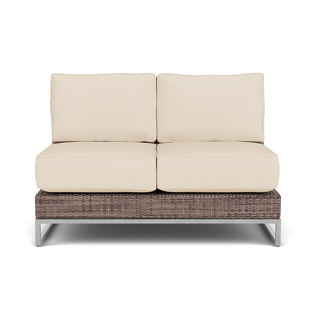 Palms Armless Loveseat with Cushion