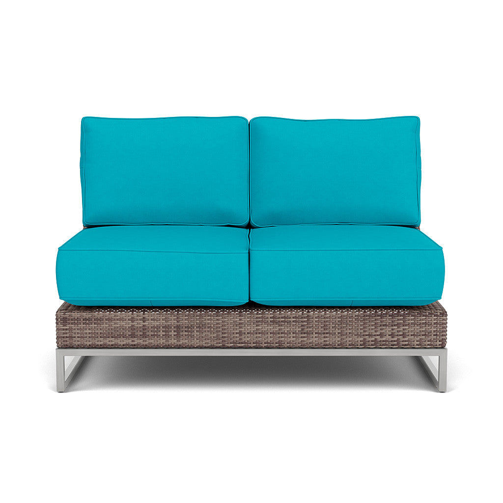 Palms Armless Loveseat with Cushion