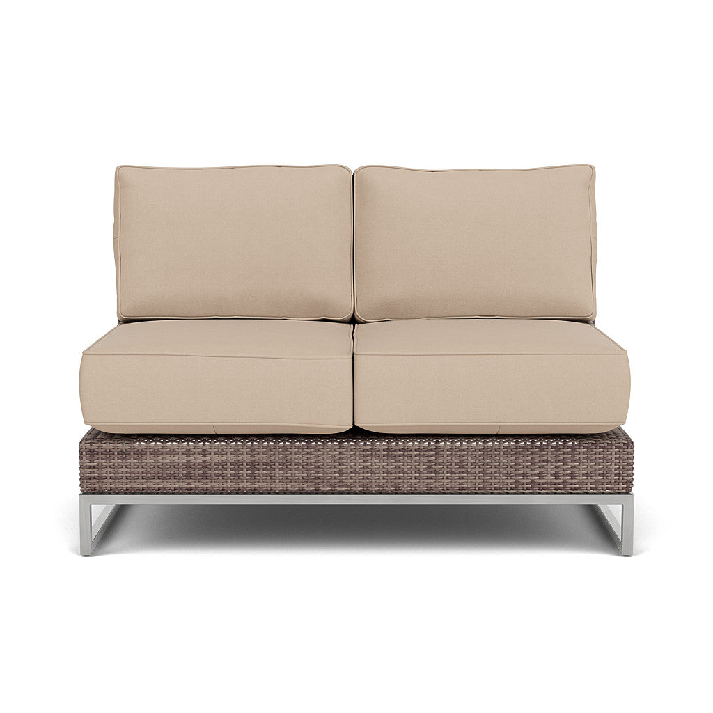 Palms Armless Loveseat with Cushion