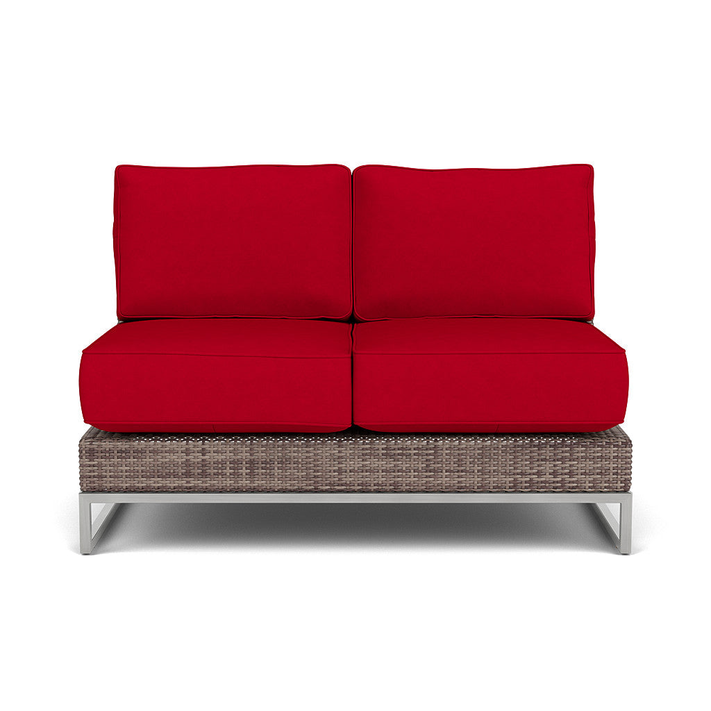 Palms Armless Loveseat with Cushion