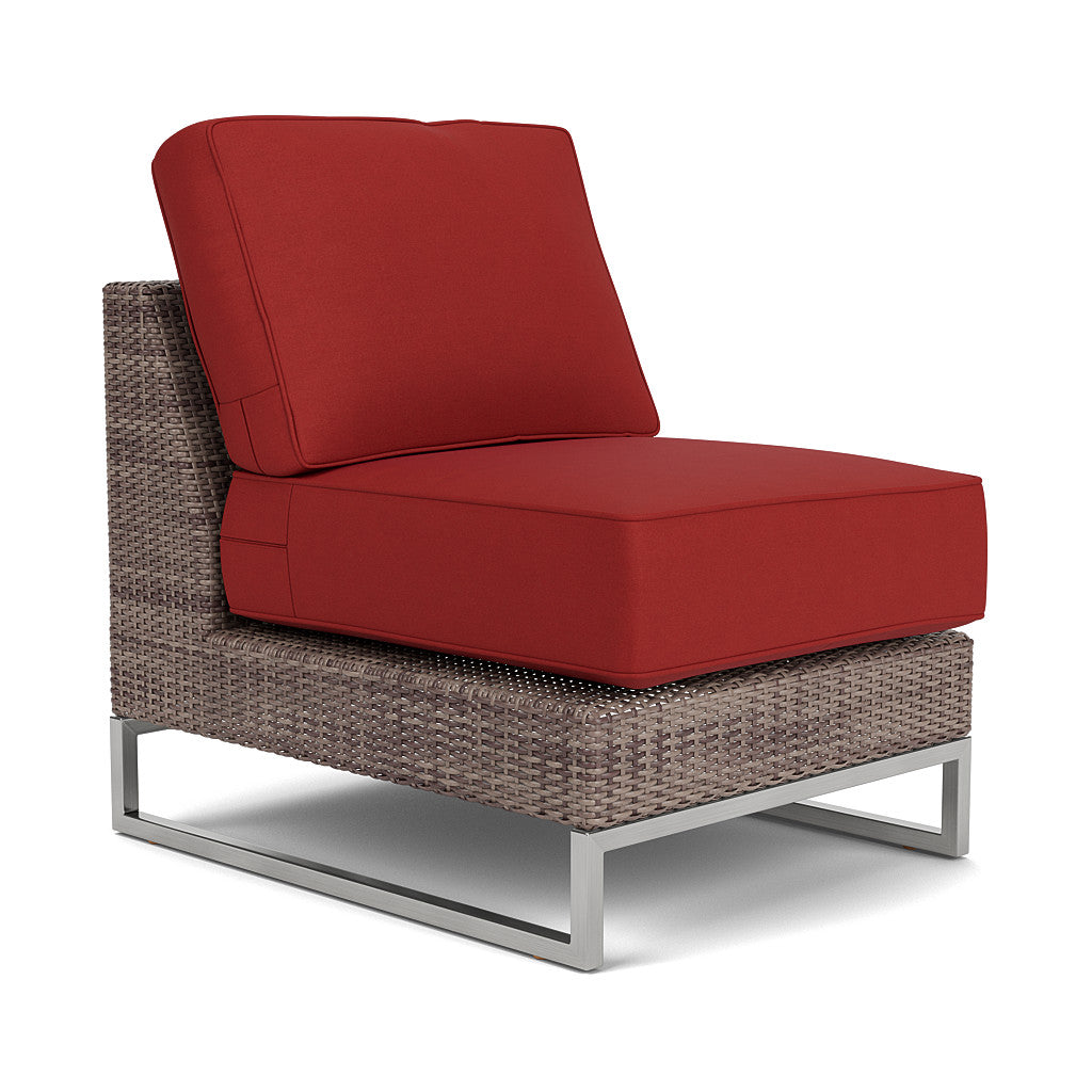 Palms Sectional Armless Chair Cushion Set