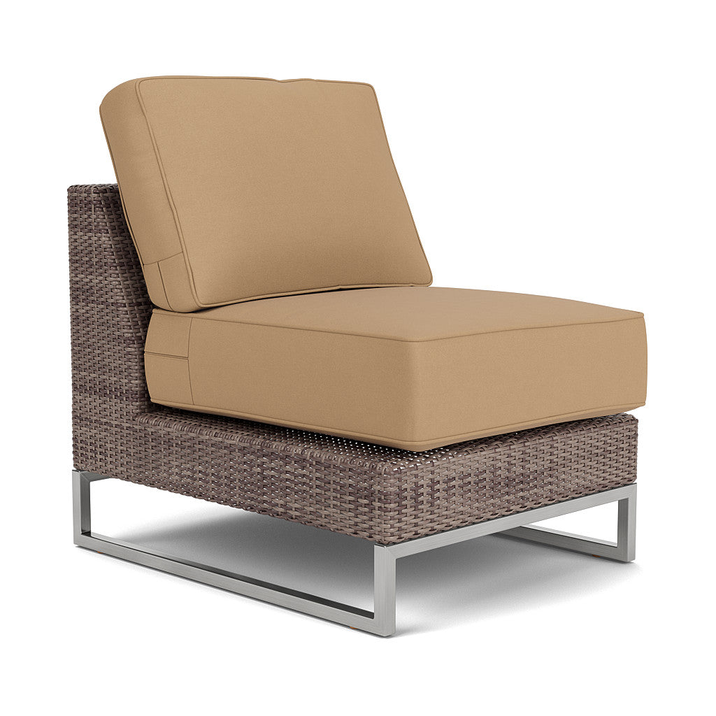Palms Sectional Armless Chair Cushion Set