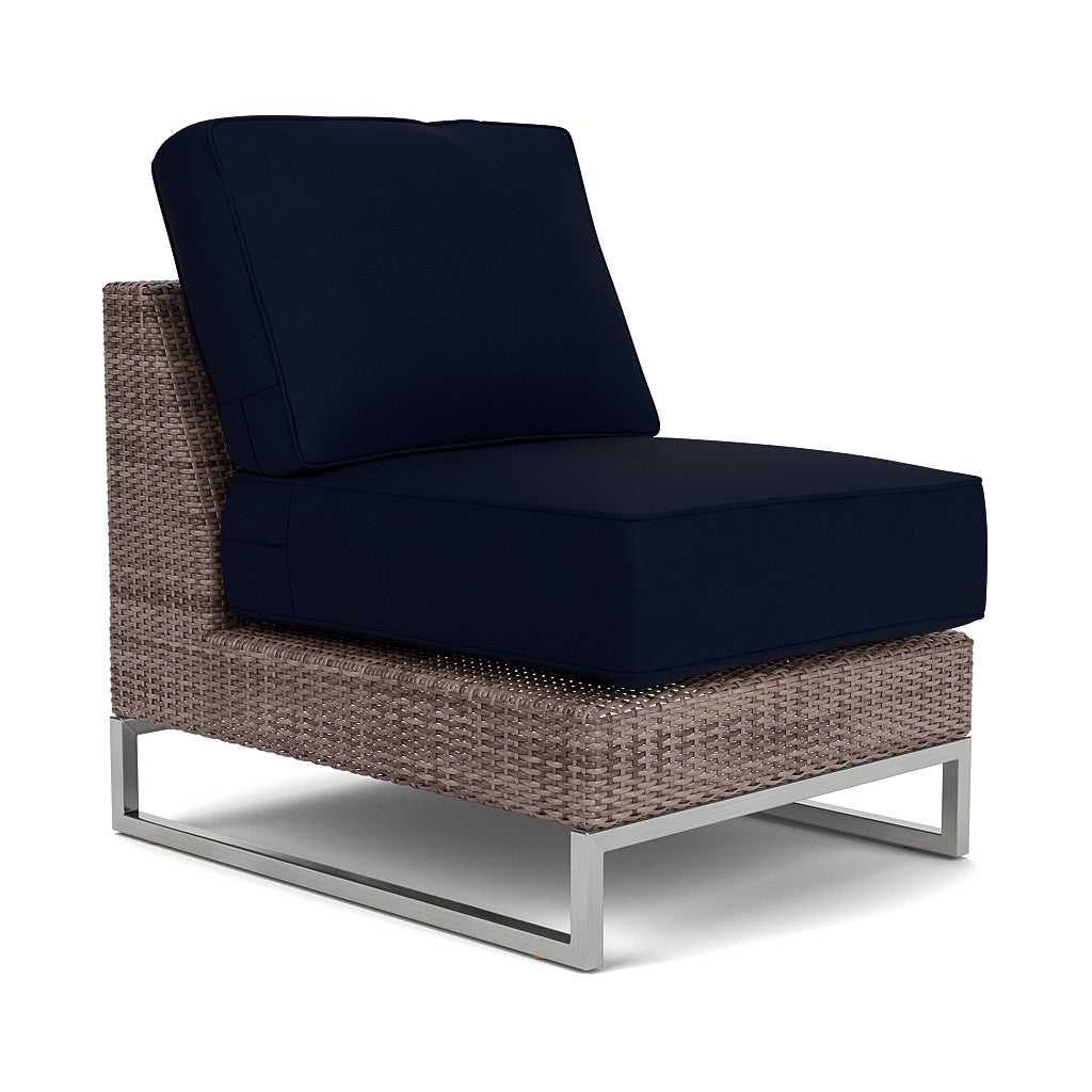 Palms Sectional Armless Chair Cushion Set