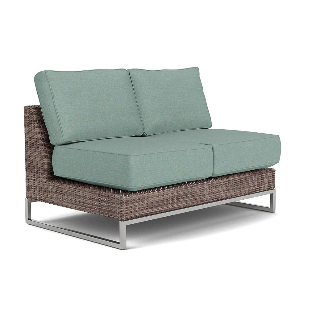 Palms Armless Loveseat Cushion Set