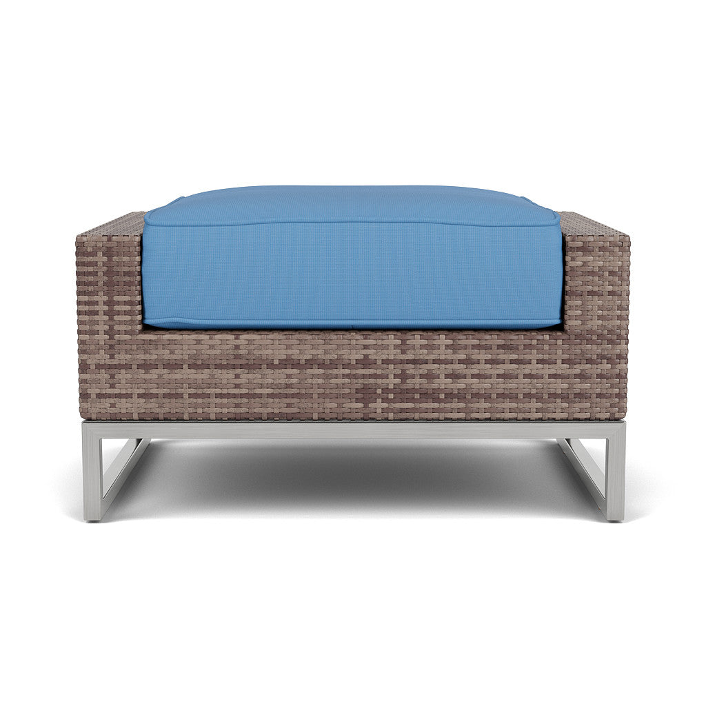Palms Ottoman with Cushion