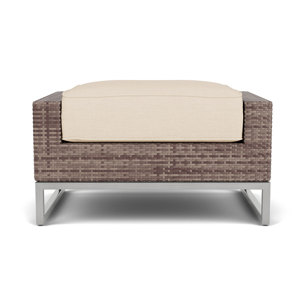 Palms Ottoman with Cushion