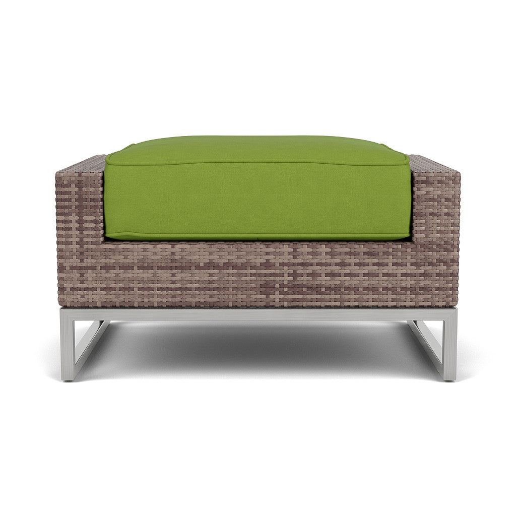 Palms Ottoman with Cushion