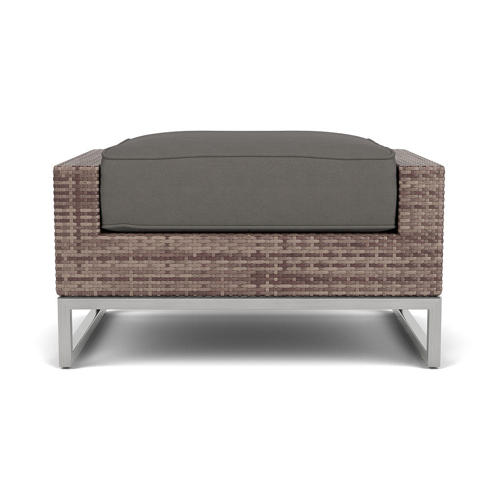 Palms Ottoman with Cushion