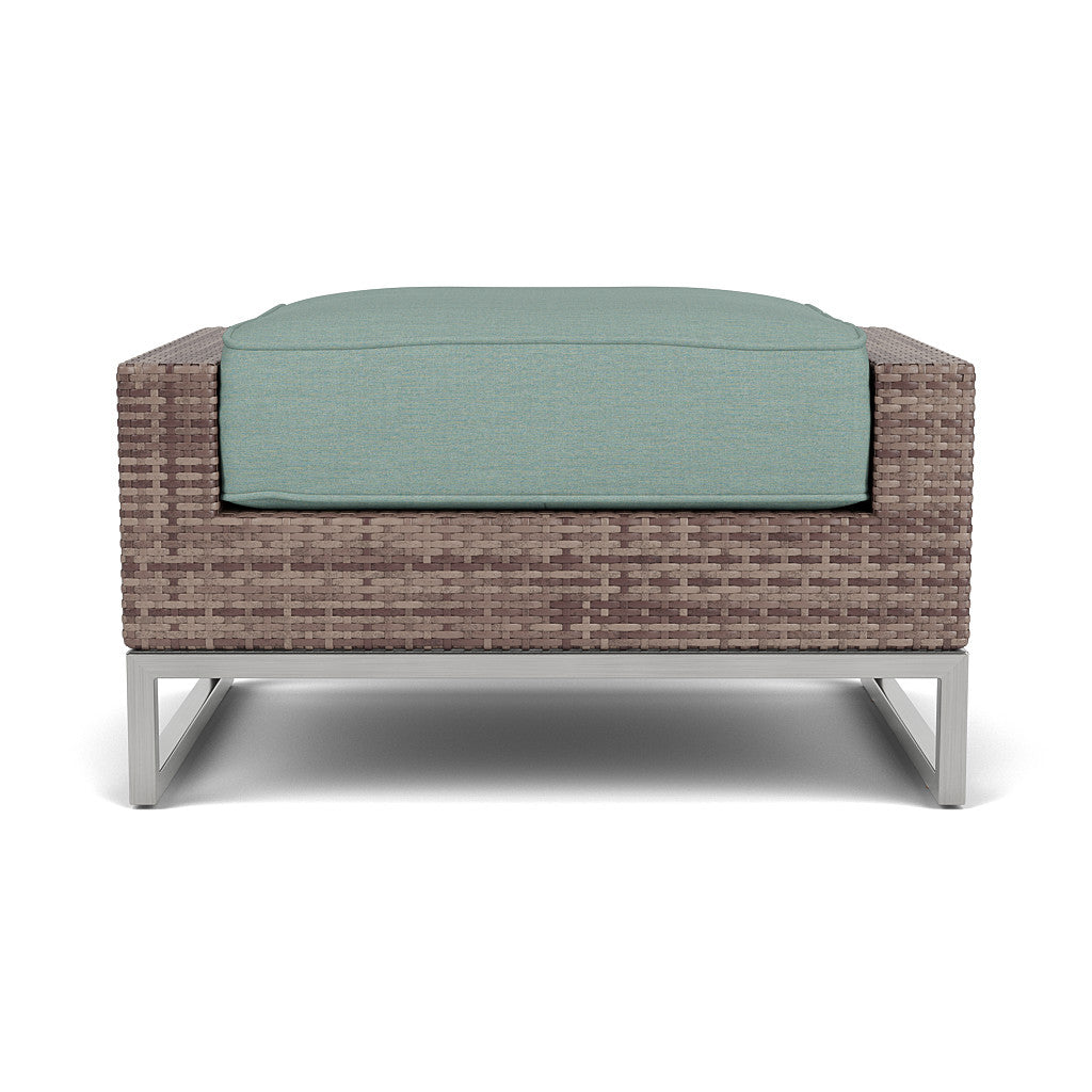 Palms Ottoman with Cushion