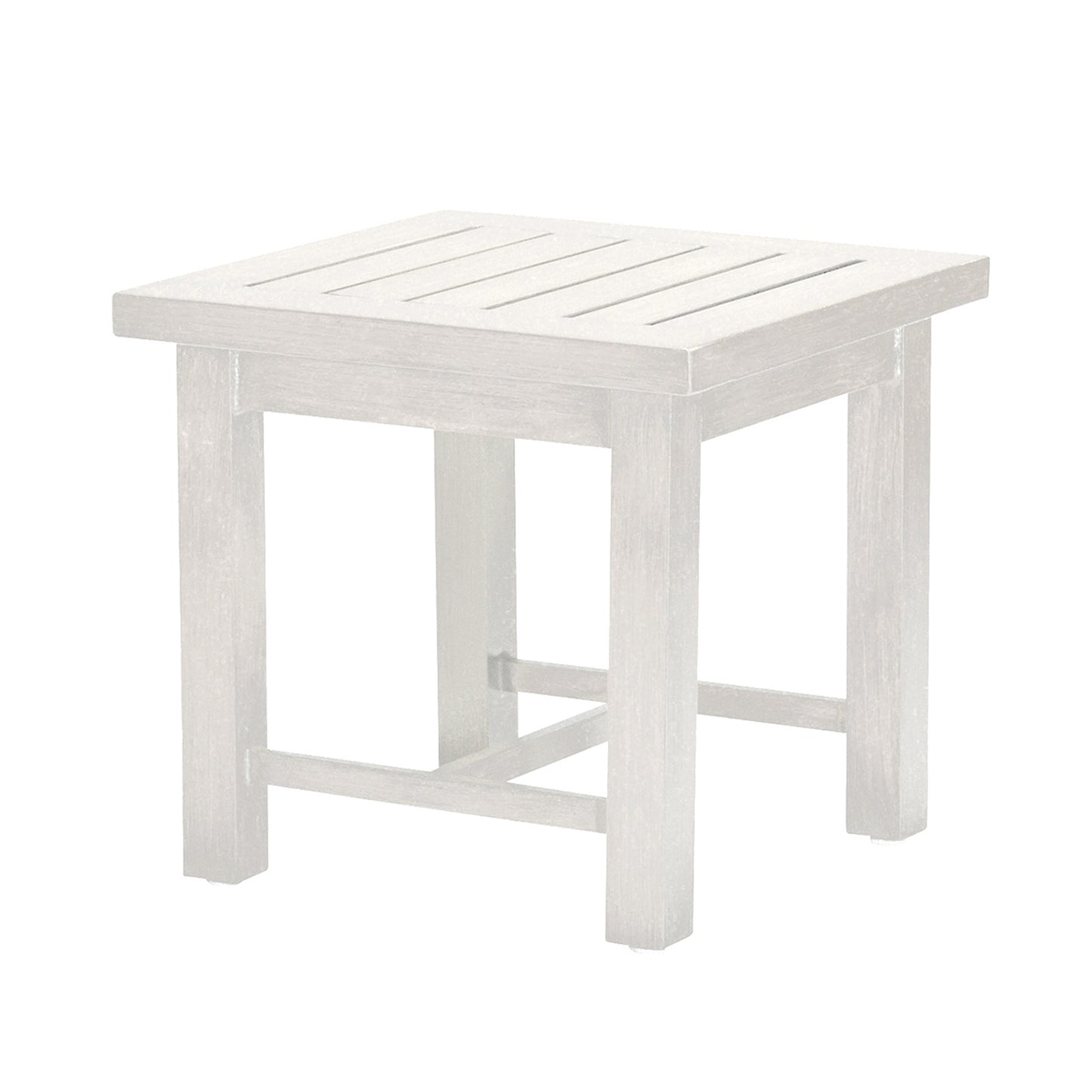 Club Aluminum End Table - Chalk