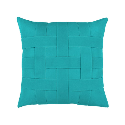 Elaine Smith Basketweave Aruba Square Pillow- 20x20"