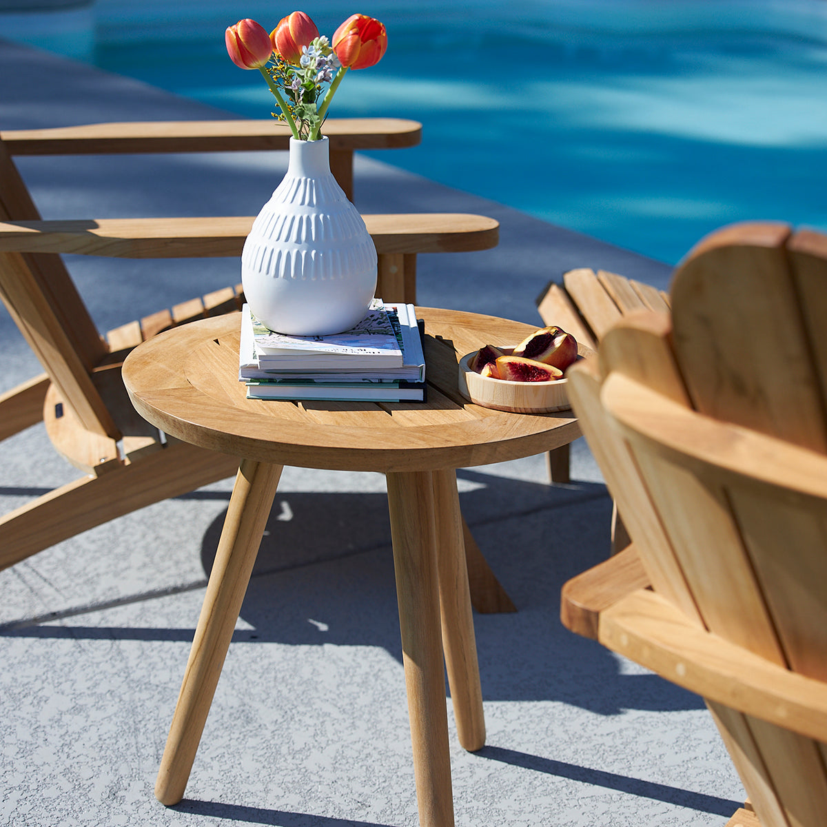 Thos Teak Side Table - Natural