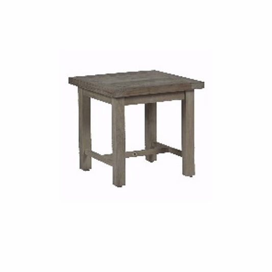 Azza Teak End Table - Oyster