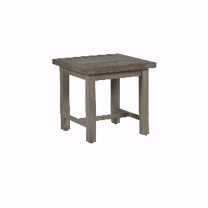 Azza Teak End Table - Oyster