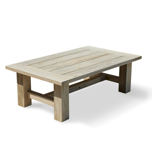 Azza Rectangular Teak Coffee Table - Oyster