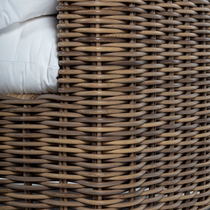 Azza 3-Seat Sofa with Natural Cushions