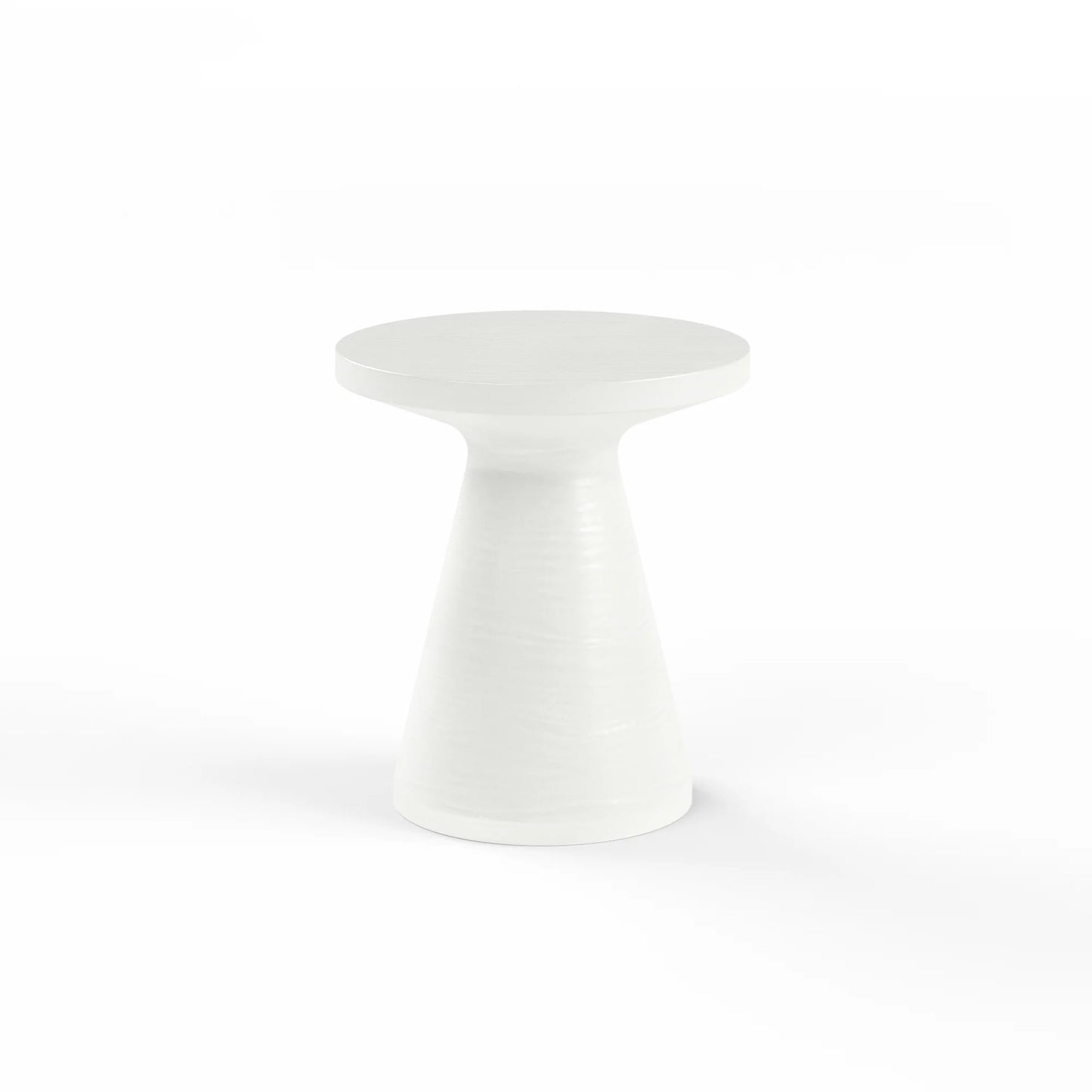 Ingot Bone Round End Table