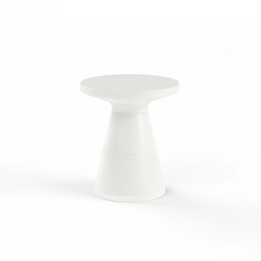 Ingot Bone Round End Table