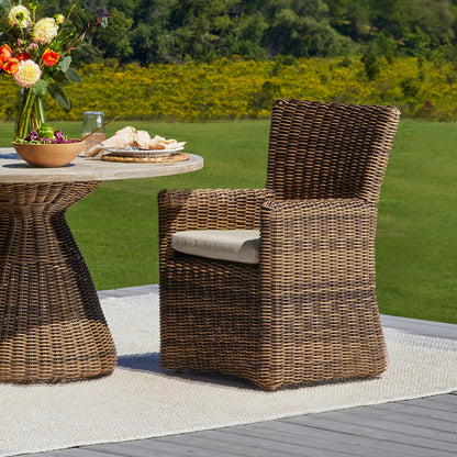 Azza  Dining Chair with Natural Cushion