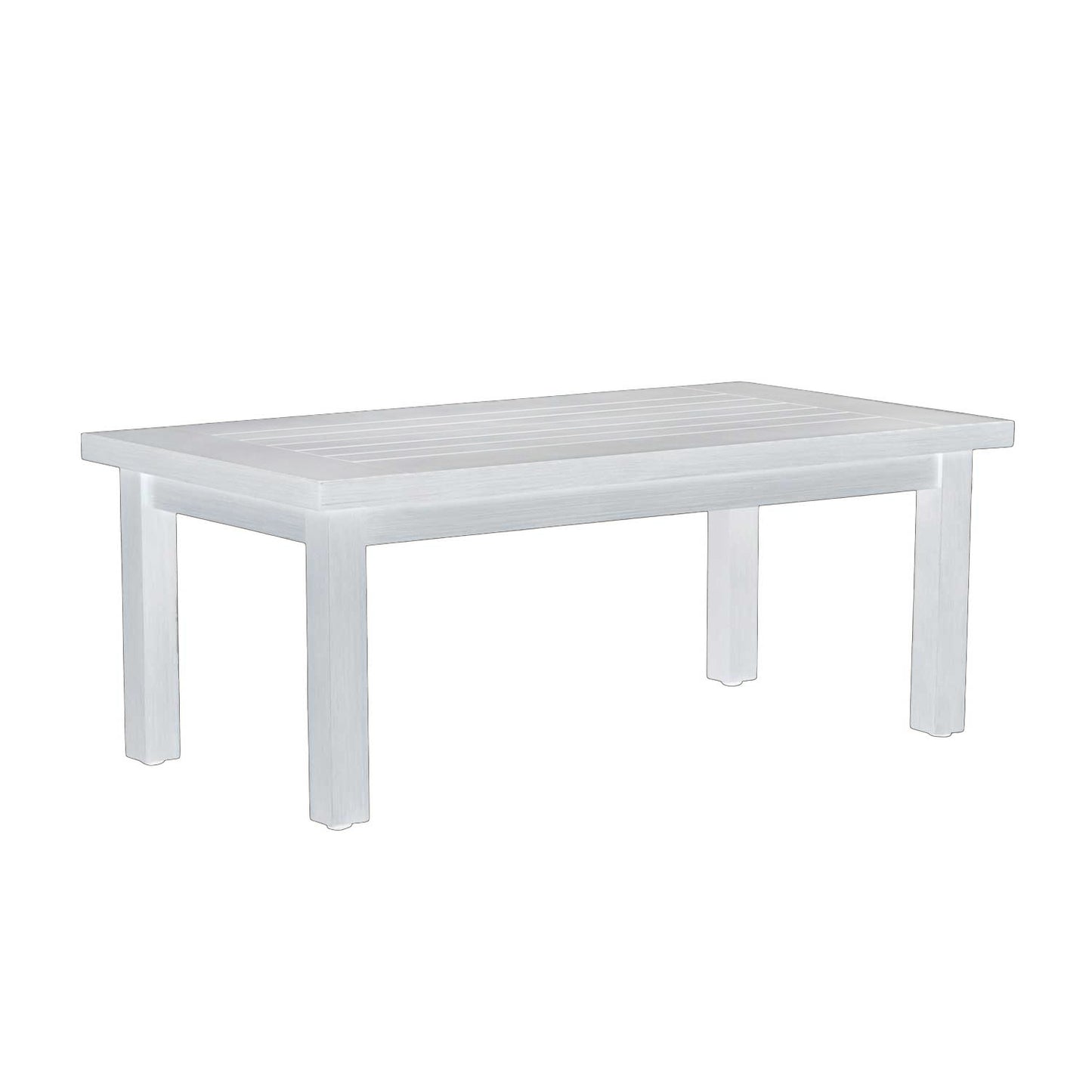 Club Aluminum Coffee Table - Chalk