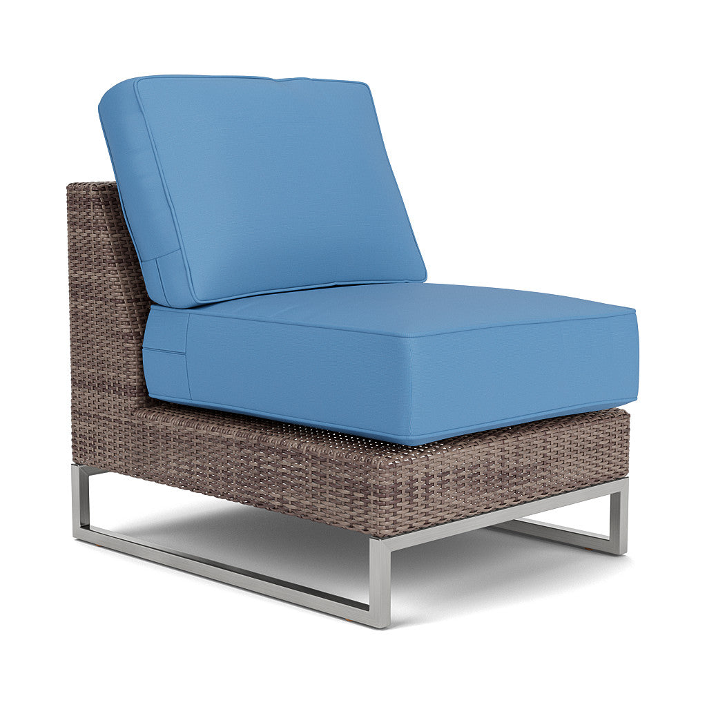 Palms Sectional Armless Chair Cushion Set