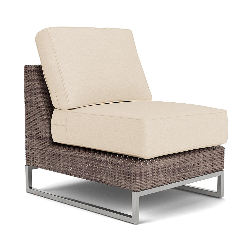 Palms Sectional Armless Chair Cushion Set