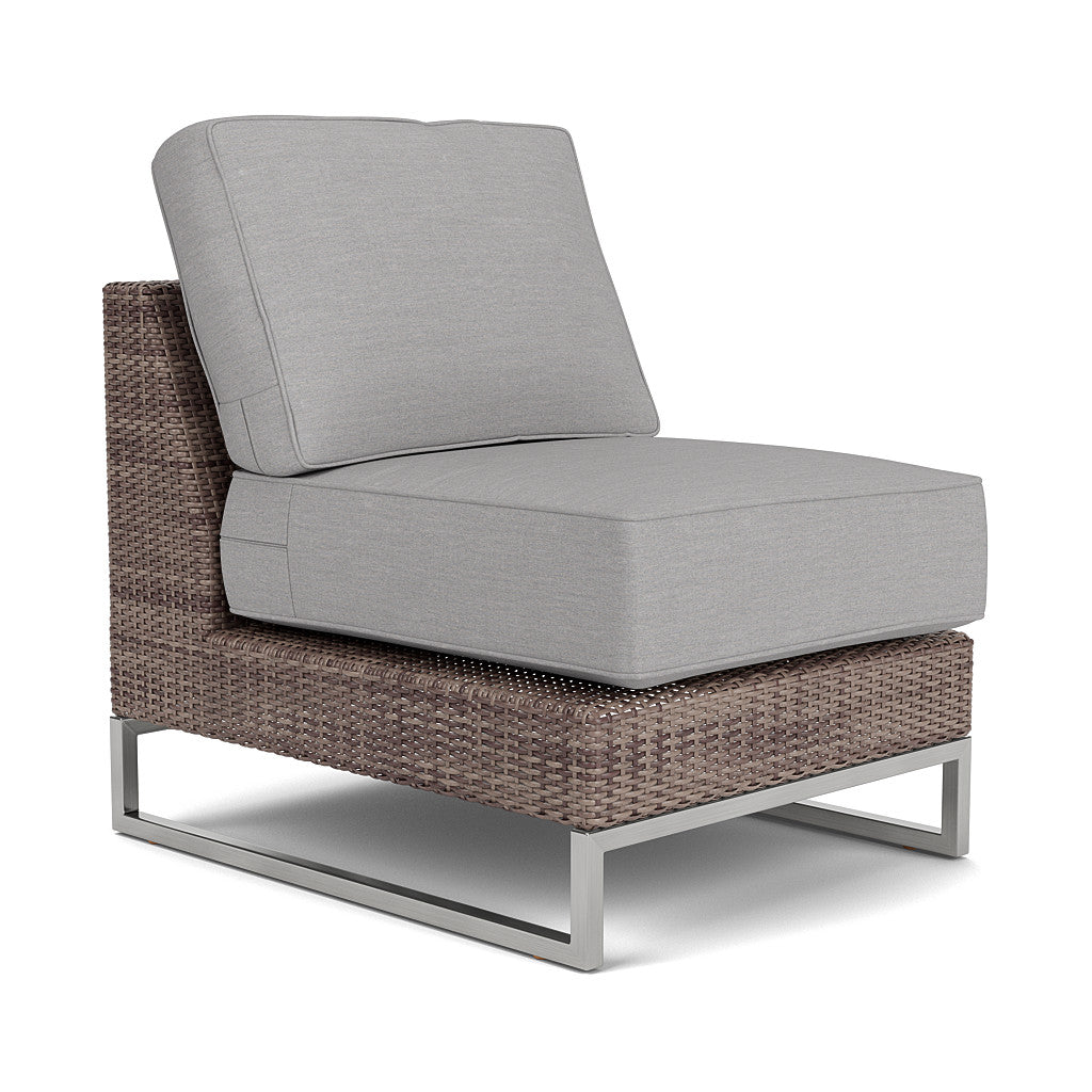 Palms Sectional Armless Chair Cushion Set