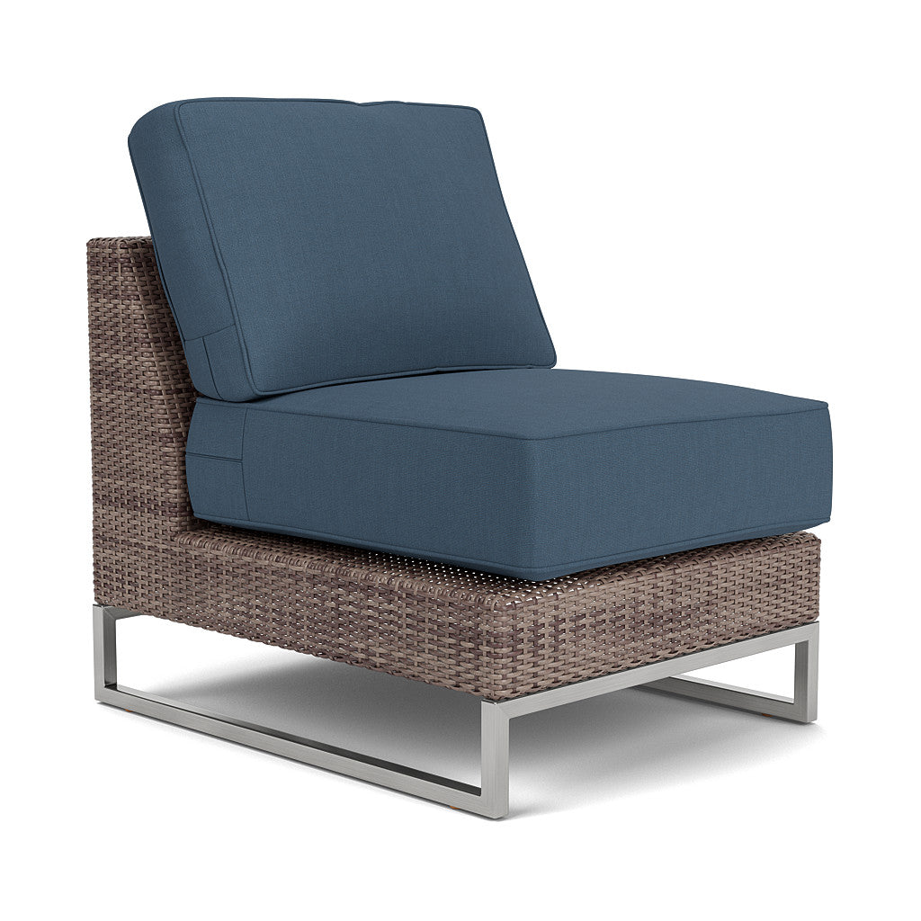 Palms Sectional Armless Chair Cushion Set