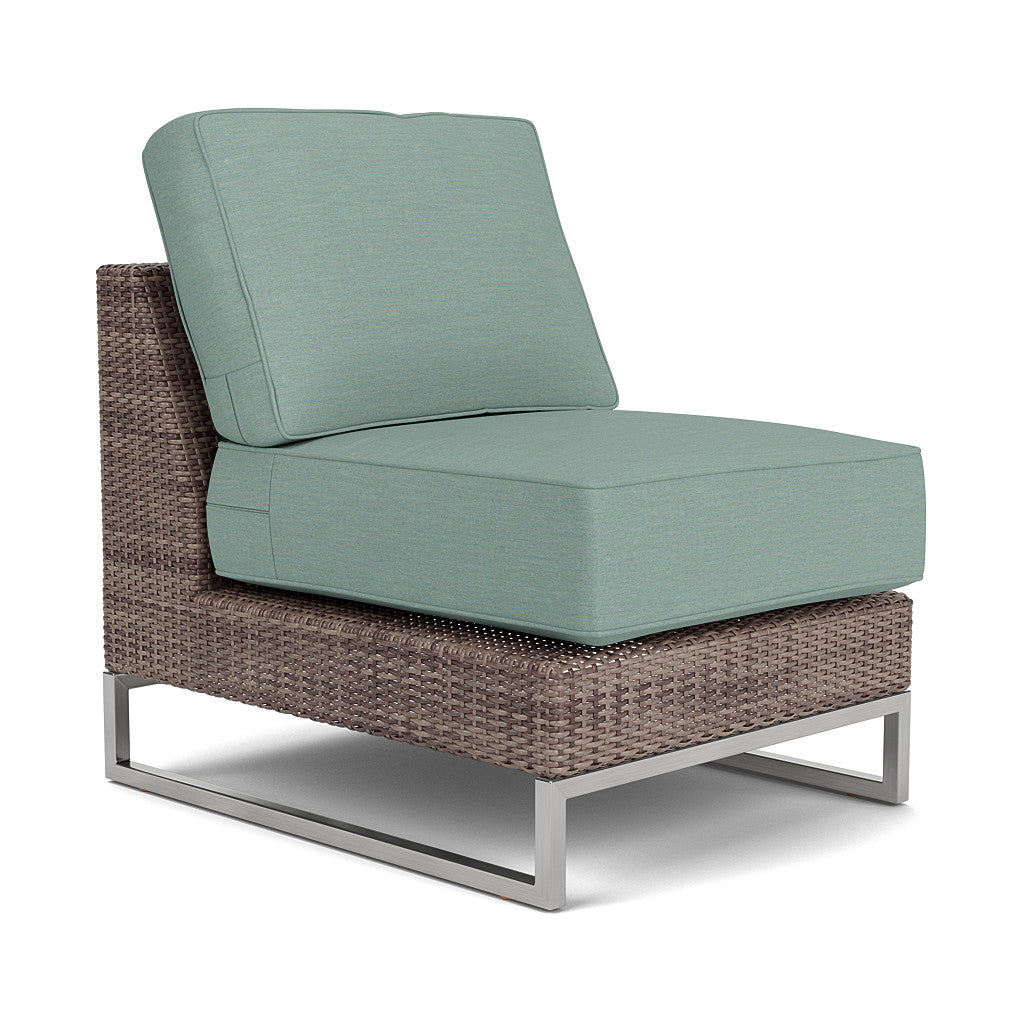 Palms Sectional Armless Chair Cushion Set