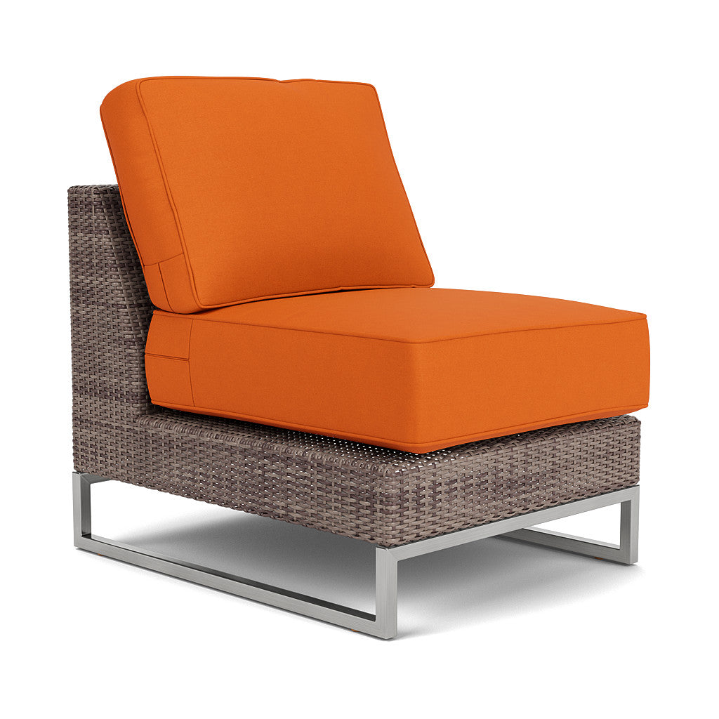 Palms Sectional Armless Chair Cushion Set