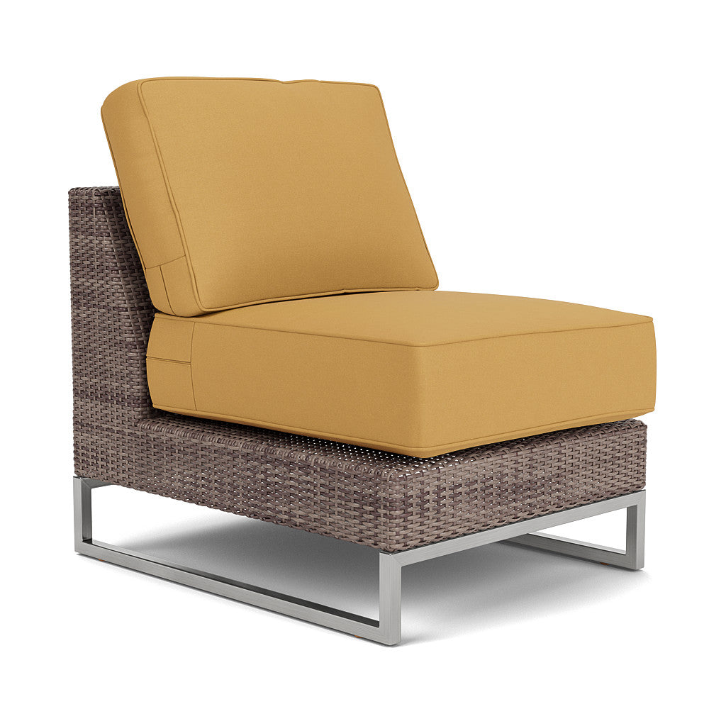 Palms Sectional Armless Chair Cushion Set