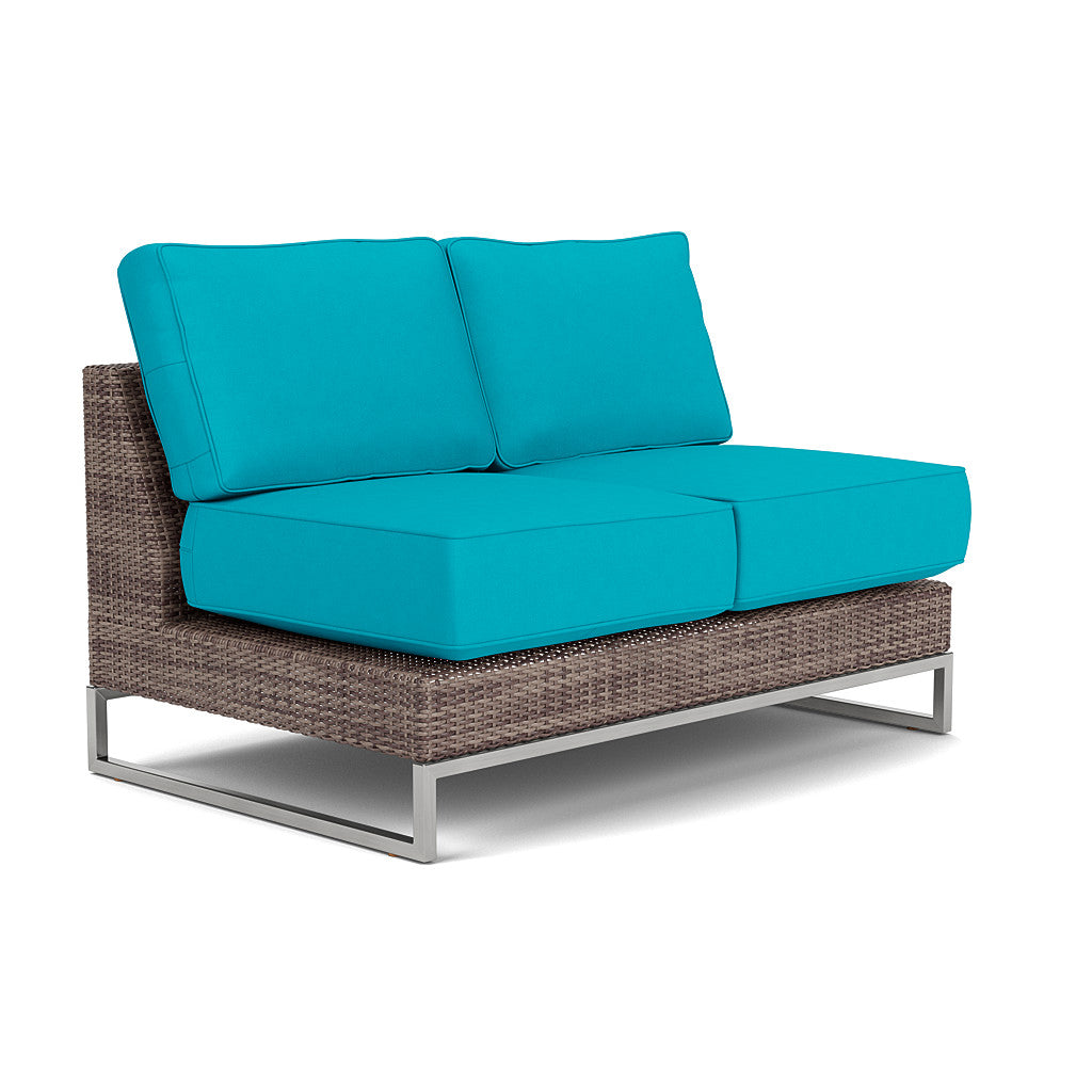 Palms Armless Loveseat Cushion Set