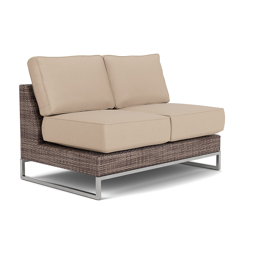 Palms Armless Loveseat Cushion Set