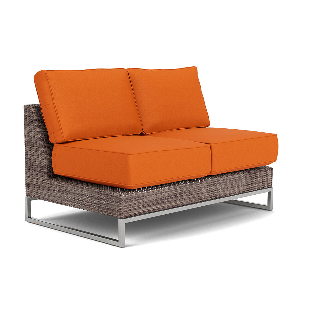 Palms Armless Loveseat Cushion Set