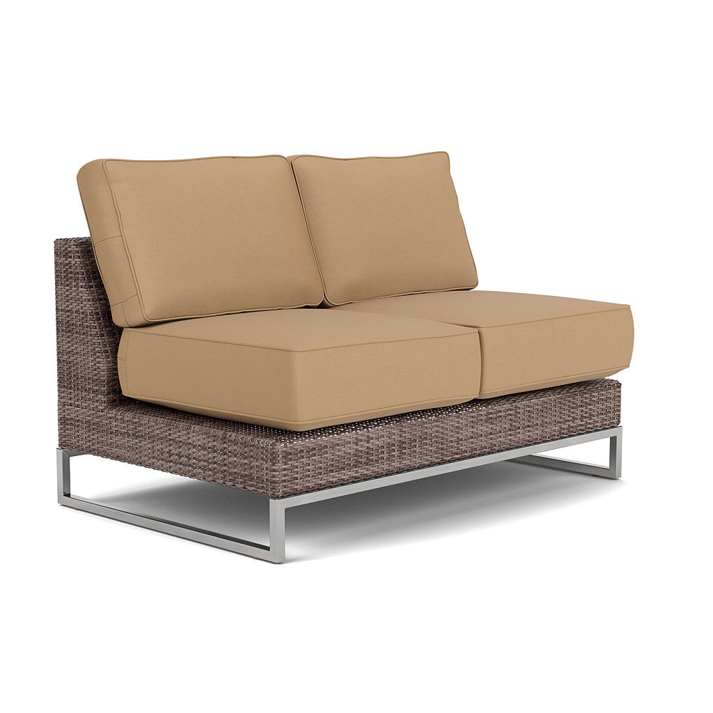 Palms Armless Loveseat Cushion Set