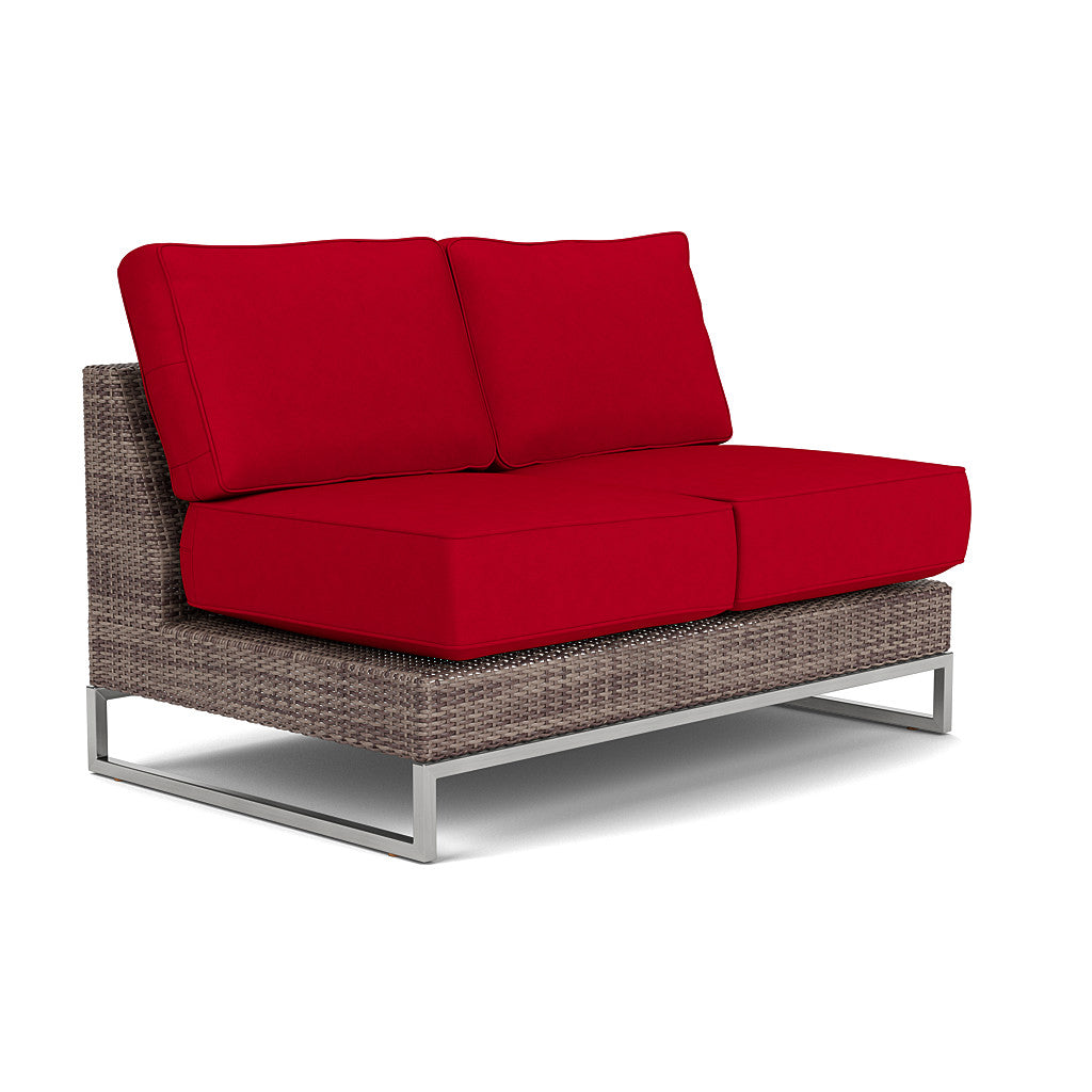 Palms Armless Loveseat Cushion Set