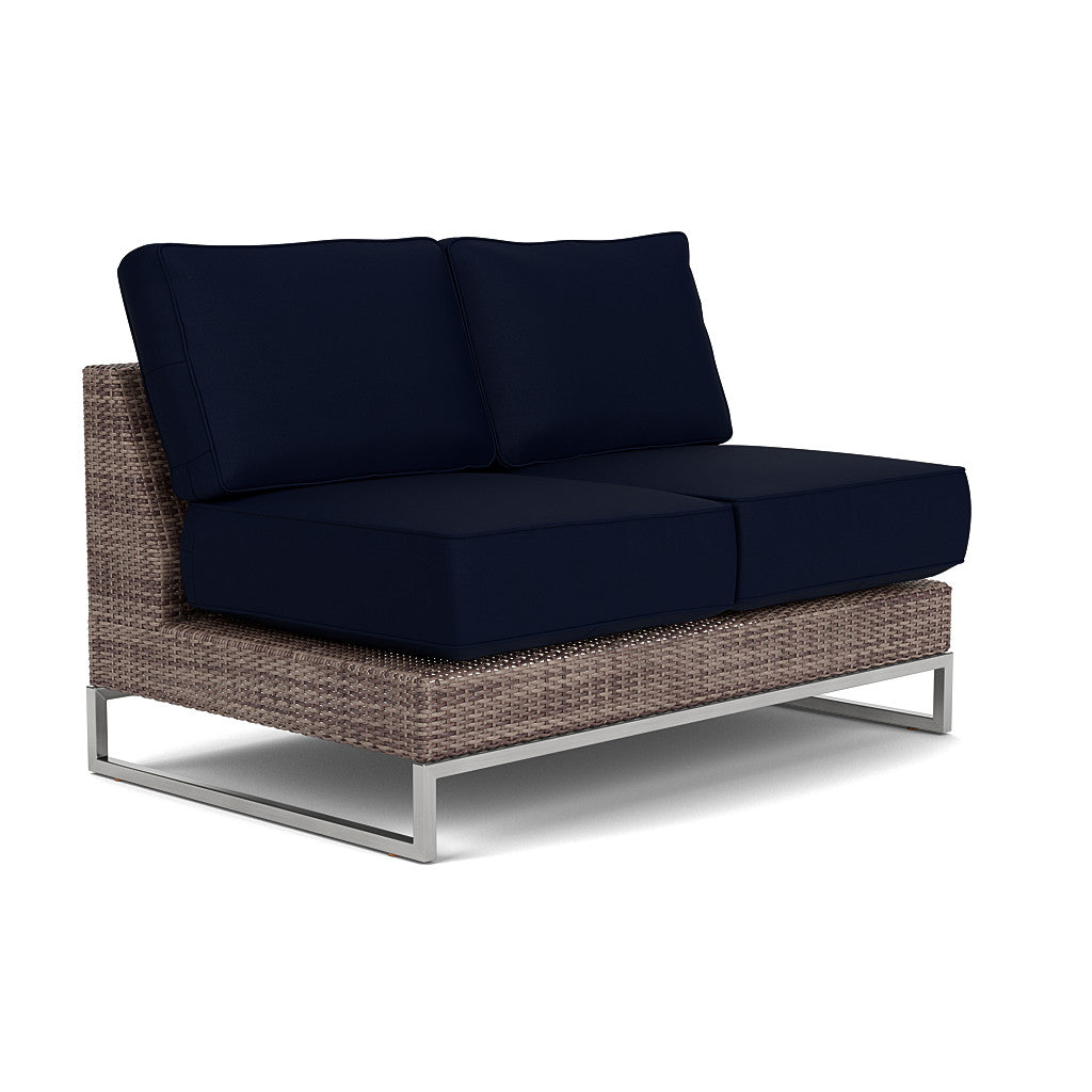 Palms Armless Loveseat Cushion Set