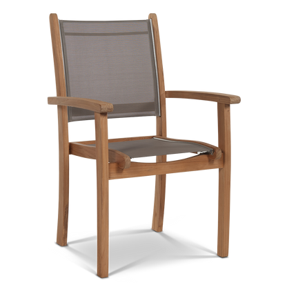 HiTeak Pearl Stackable Dining Armchair (Set of 4)
