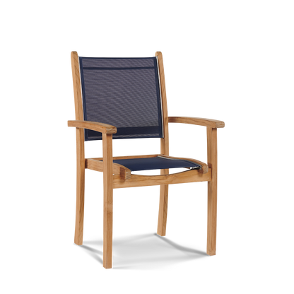 HiTeak Pearl Stackable Dining Armchair (Set of 4)