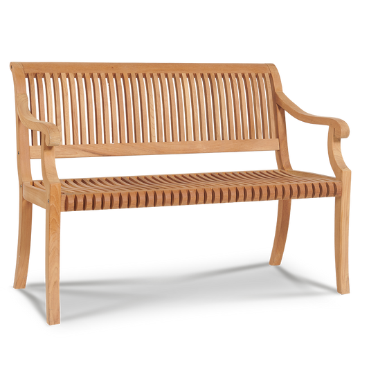 HiTeak Outdoor Palm Bench