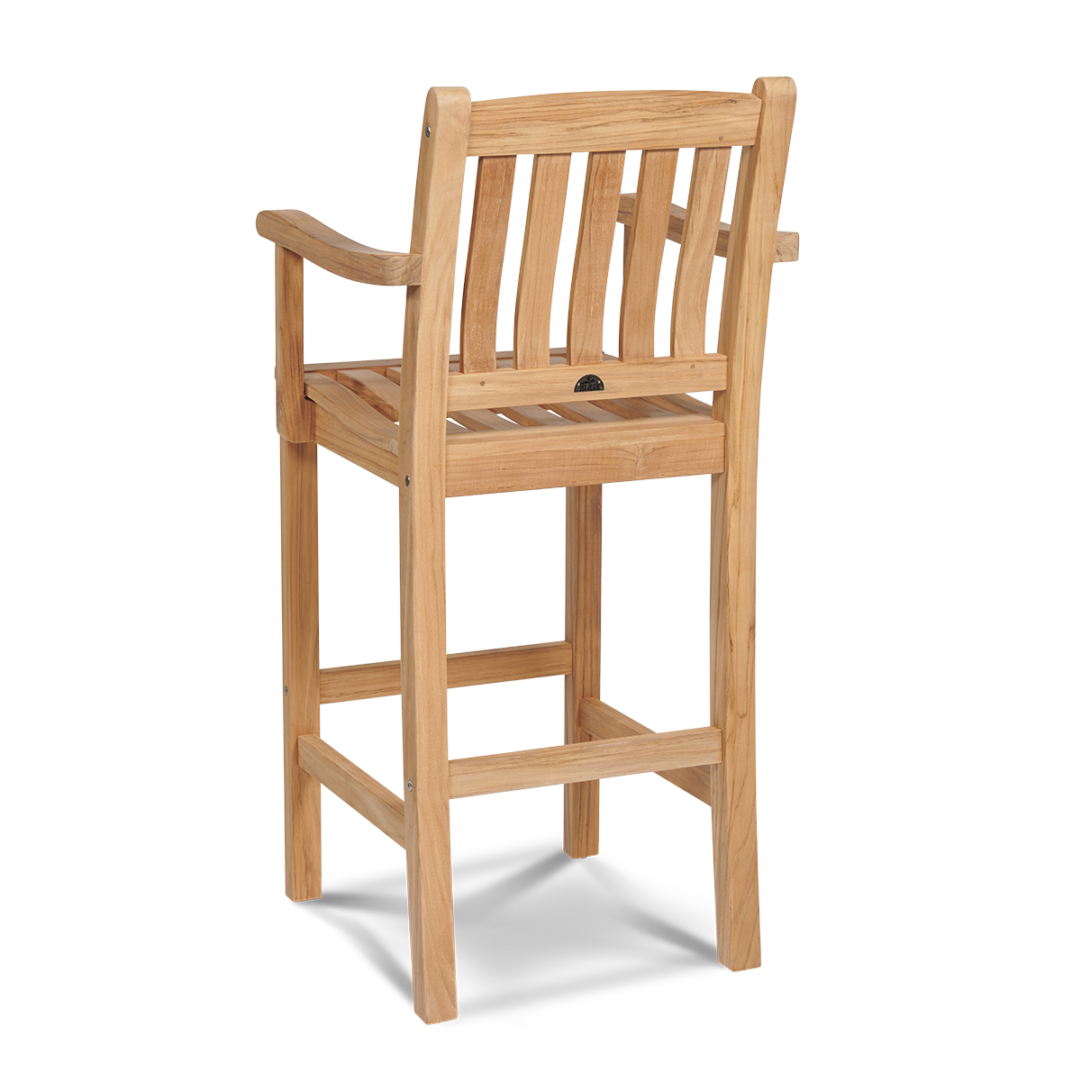 HiTeak Oasis Outdoor Barstool With Arms