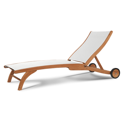 HiTeak Pearl Sunlounger