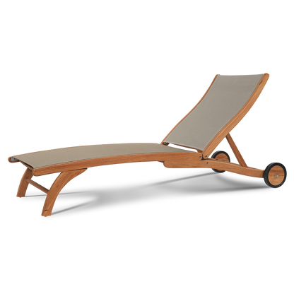 HiTeak Pearl Sunlounger