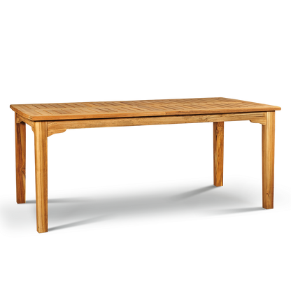 HiTeak Outdoor Manorhouse Extendable Rectangular Dining Table