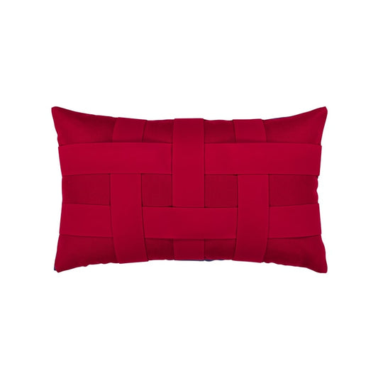 Elaine Smith Basketweave Lumbar Pillow