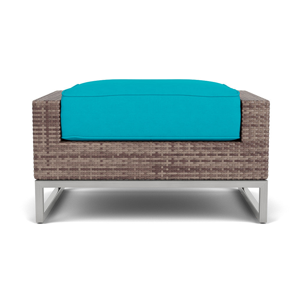 Palms Ottoman with Cushion