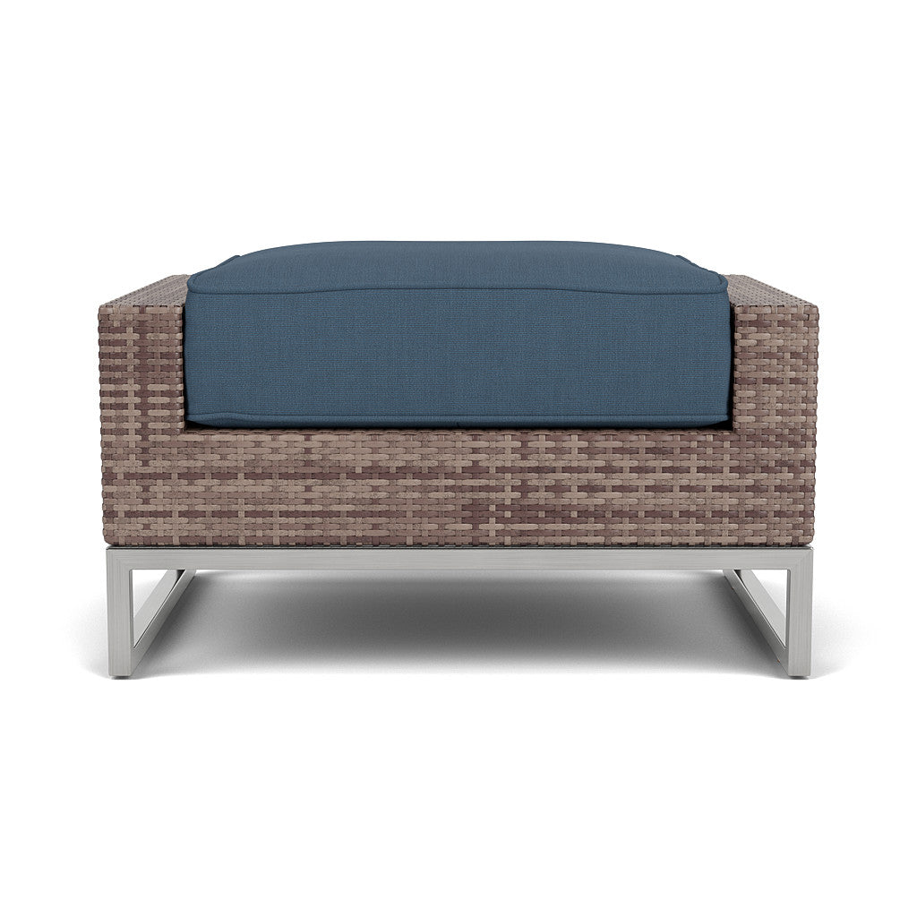 Palms Ottoman with Cushion