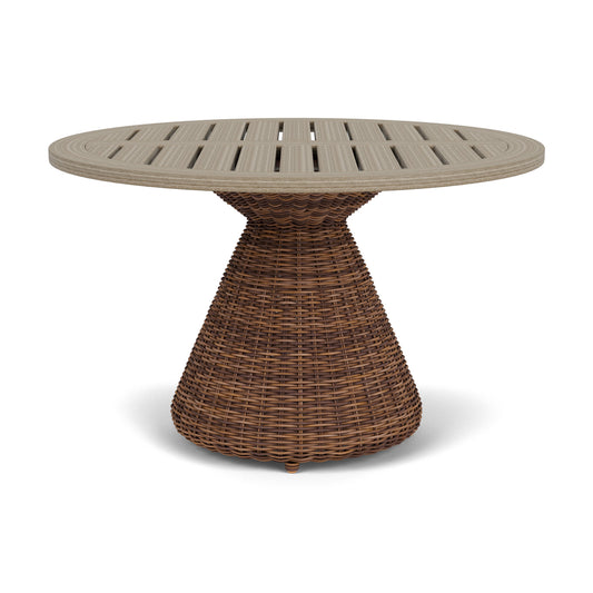 Azza Round Dining Table with Teak Top